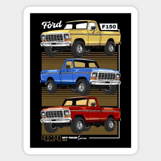 Retro F150 Pickup Car Magnet